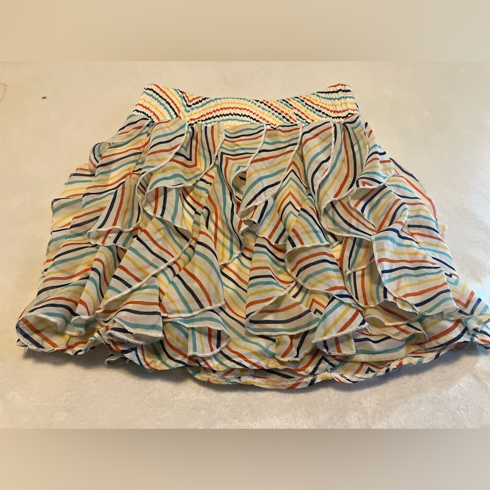 Rainbow tutu ruffle skirt